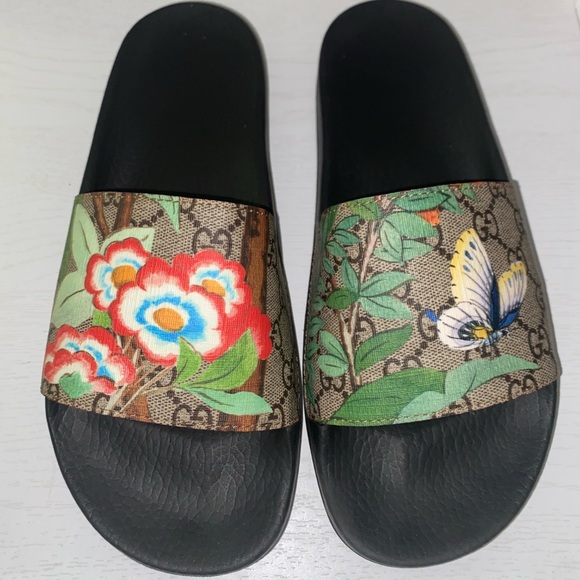 Gucci Shoes - EUC GUCCI SUPREME TIAN GG SANDALS/SLIDES SZ 11 41